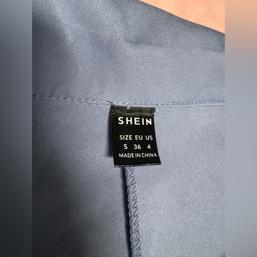 SHEIN Lilac Button Blazer - Picture 2 of 3